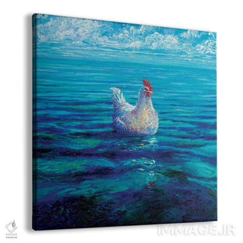 تابلو مرغ دریایی (اشاره به ماهی تن کنسروی) اثر آیریس اسکات - نمای پرسپکتیو محصول