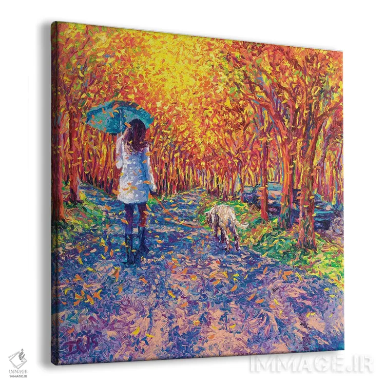 تابلو پالتوهای سفید در باد اثر آیریس اسکات - نمای پرسپکتیو محصول