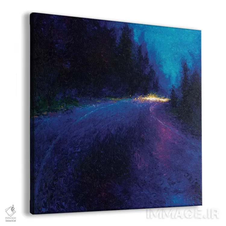 تابلو جادهٔ کبالت آبی اثر آیریس اسکات - نمای پرسپکتیو محصول