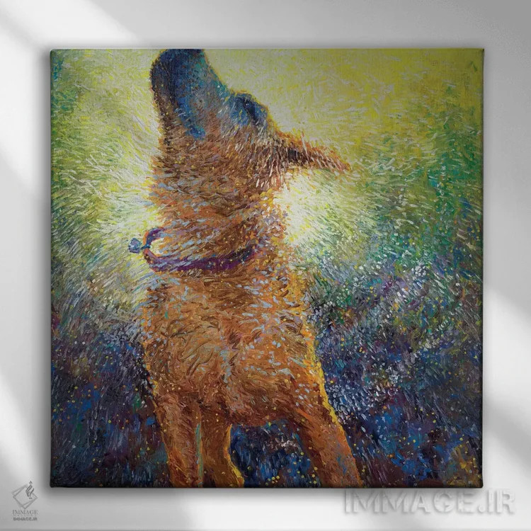 تابلو دوران سلطنت فیبی اثر آیریس اسکات - نمای روبهرو روی دیوار