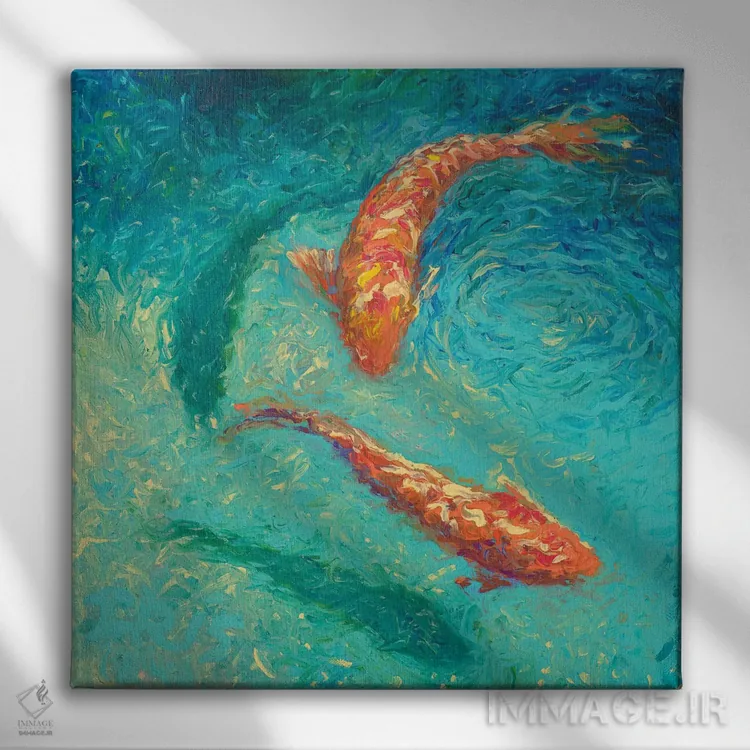 تابلو نوئه (اسپانیایی به معنی شماره ۹) اثر آیریس اسکات - نمای روبهرو روی دیوار