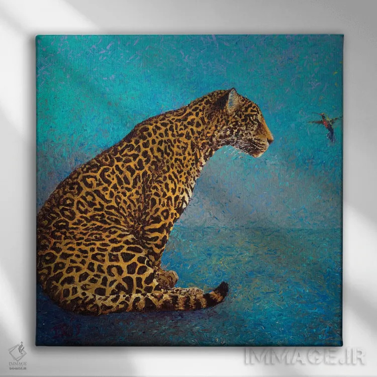 تابلو گفتوگو اثر آیریس اسکات - نمای روبهرو روی دیوار