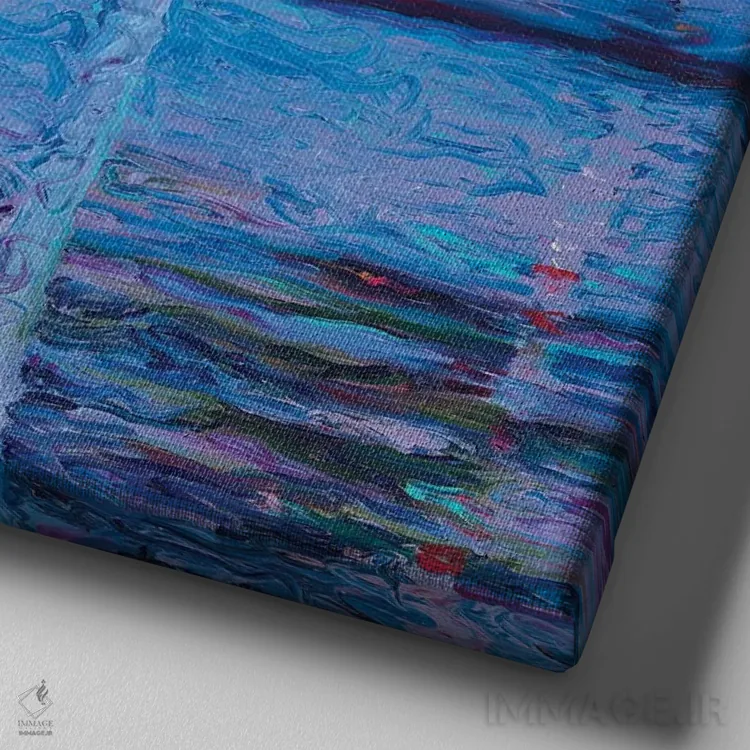 تابلو توقفی در فرمونت نیست اثر آیریس اسکات - نمای نزدیک بافت بوم