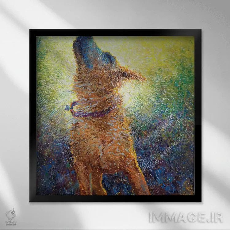 تابلو دوران سلطنت فیبی اثر آیریس اسکات - نمای قابدار مشکی