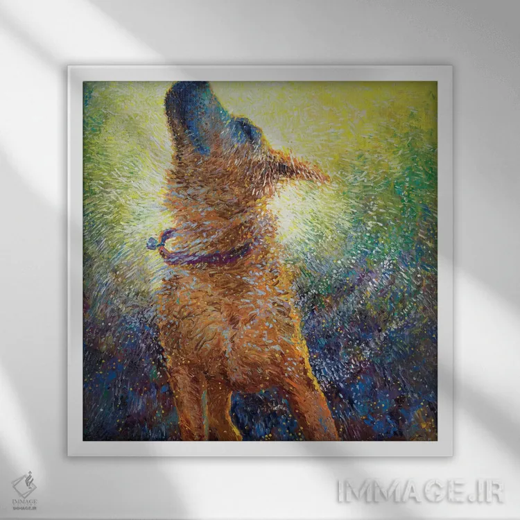 تابلو دوران سلطنت فیبی اثر آیریس اسکات - نمای قابدار سفید