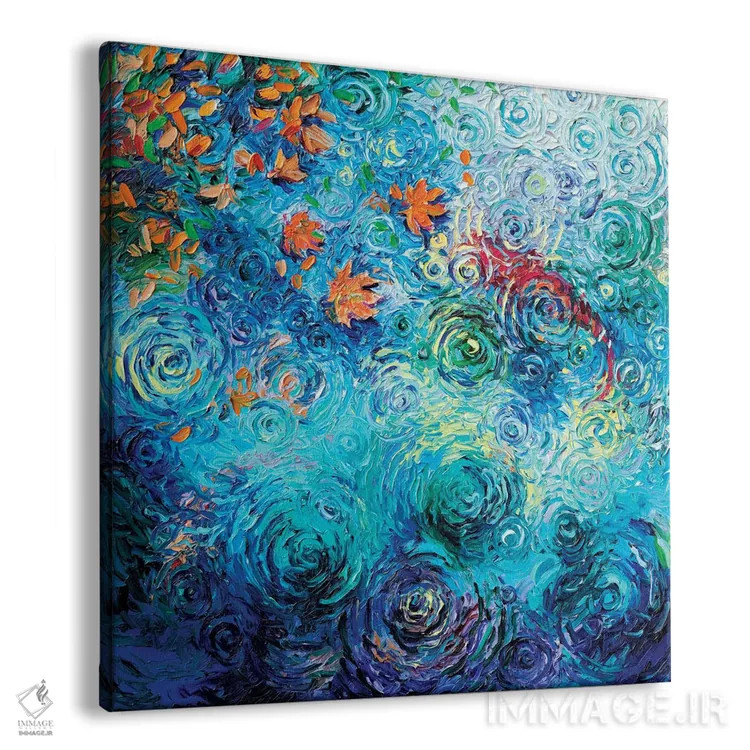 تابلو سالمون ساکآی رودخانه سبز اثر آیریس اسکات - نمای پرسپکتیو محصول