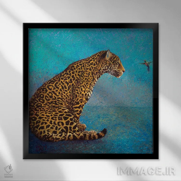 تابلو گفتوگو اثر آیریس اسکات - نمای قابدار مشکی