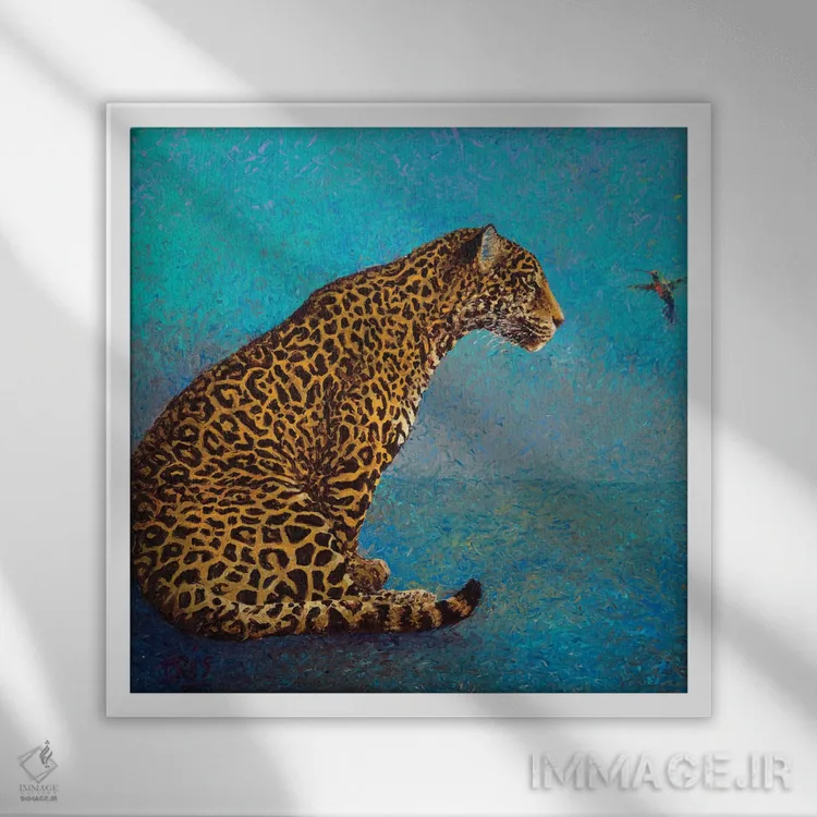 تابلو گفتوگو اثر آیریس اسکات - نمای قابدار سفید