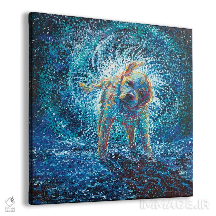 تابلو دوباره اجرا کن سم (ارجاع به فیلم) اثر آیریس اسکات - نمای پرسپکتیو محصول