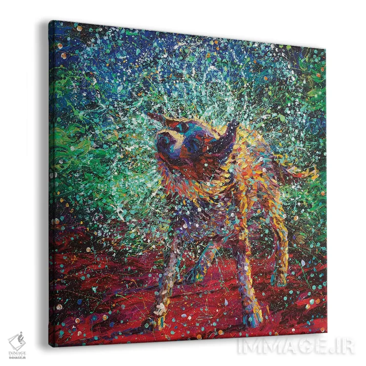 تابلو کولی (نژاد سگ) اثر آیریس اسکات - نمای پرسپکتیو محصول