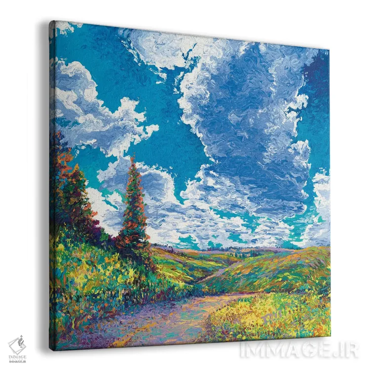 تابلو لبهٔ جادهٔ دره اثر آیریس اسکات - نمای پرسپکتیو محصول