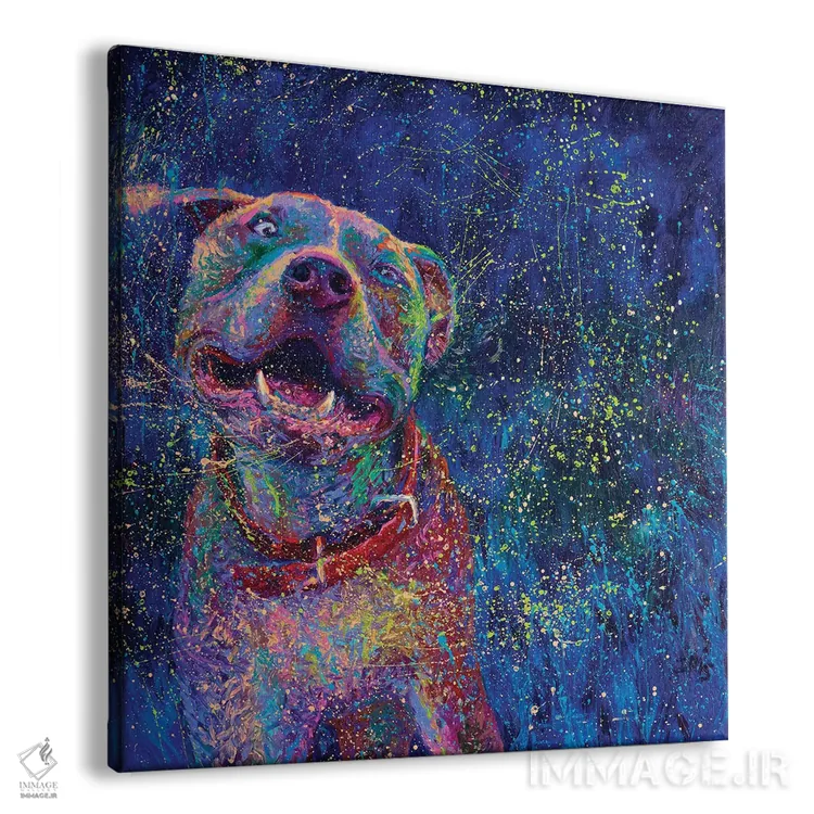 تابلو چاکرای آبی اثر آیریس اسکات - نمای پرسپکتیو محصول