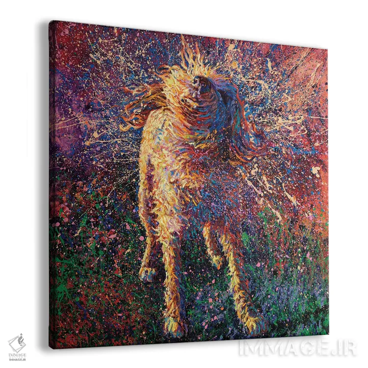 تابلو گرافیتی معلق اثر آیریس اسکات - نمای پرسپکتیو محصول