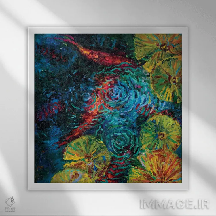 تابلو دیهچی (ده به زبان ایتالیایی) اثر آیریس اسکات - نمای قابدار سفید