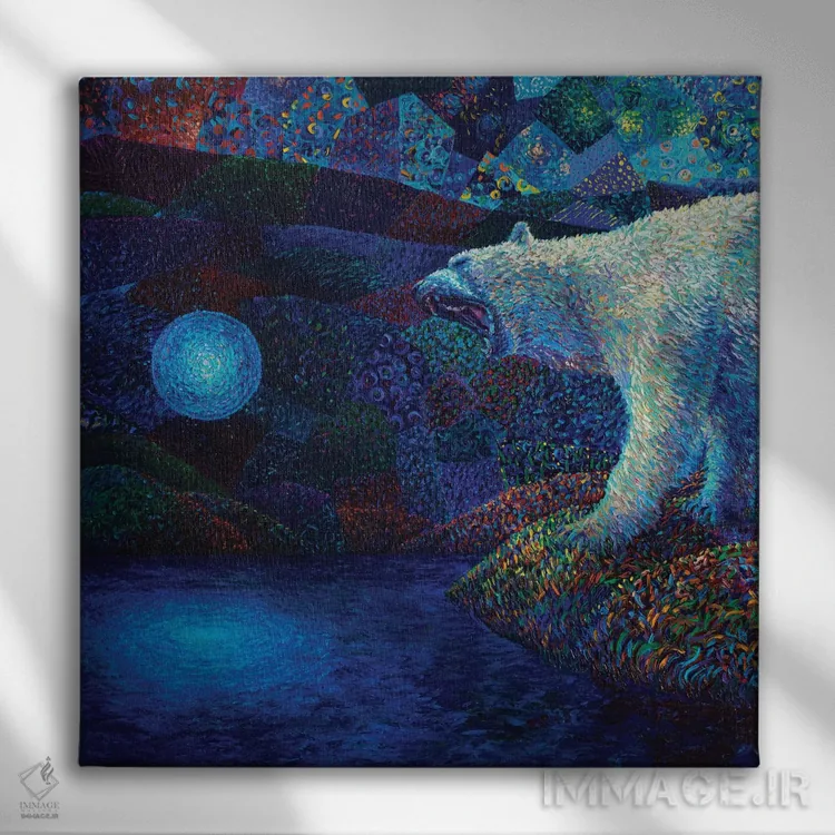 تابلو برای ذوب پرده اثر آیریس اسکات - نمای روبهرو روی دیوار