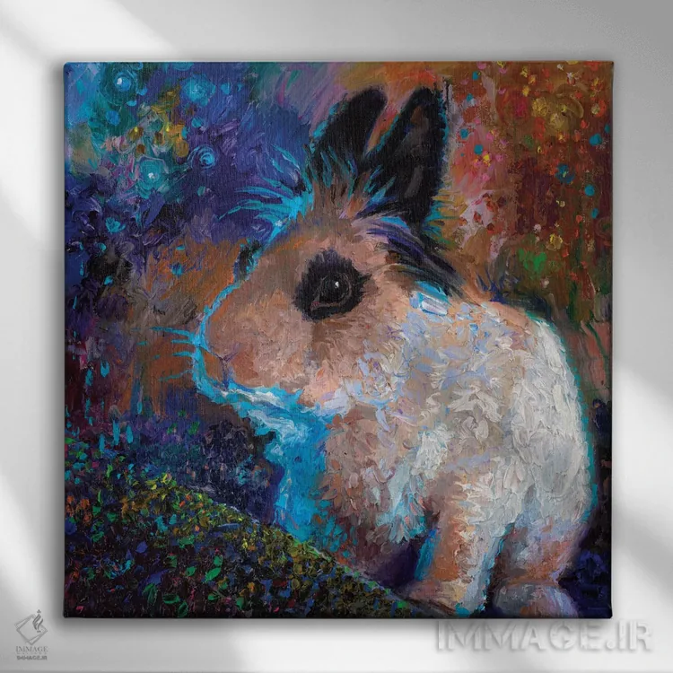 تابلو بتمن اثر آیریس اسکات - نمای روبهرو روی دیوار