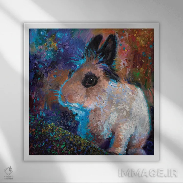 تابلو بتمن اثر آیریس اسکات - نمای قابدار سفید