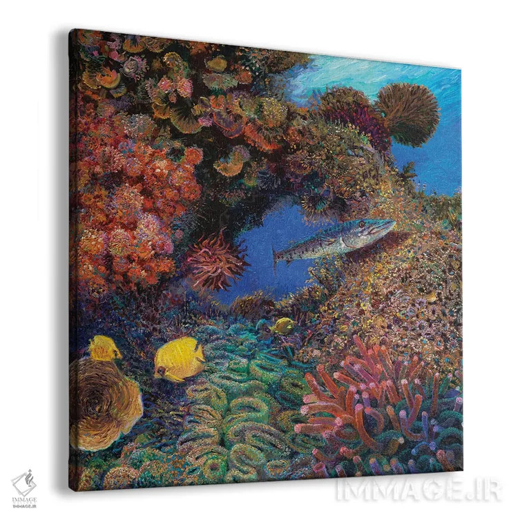 تابلو باراکودا (نوعی ماهی) اثر آیریس اسکات - نمای پرسپکتیو محصول