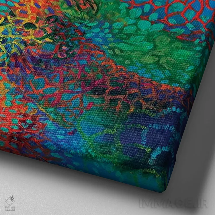 تابلو تاک روح اثر آیریس اسکات - نمای نزدیک بافت بوم