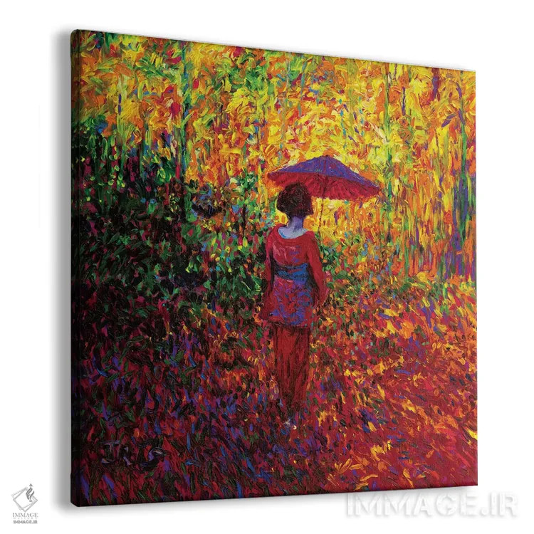 تابلو گیشا (زن هنرمند ژاپنی) اثر آیریس اسکات - نمای پرسپکتیو محصول