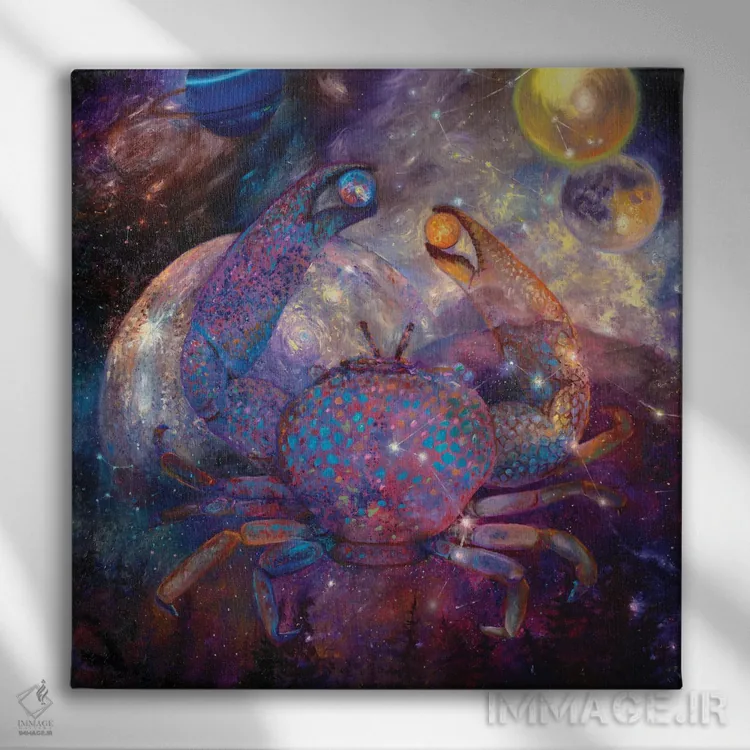 تابلو صعود عطارد اثر آیریس اسکات - نمای روبهرو روی دیوار