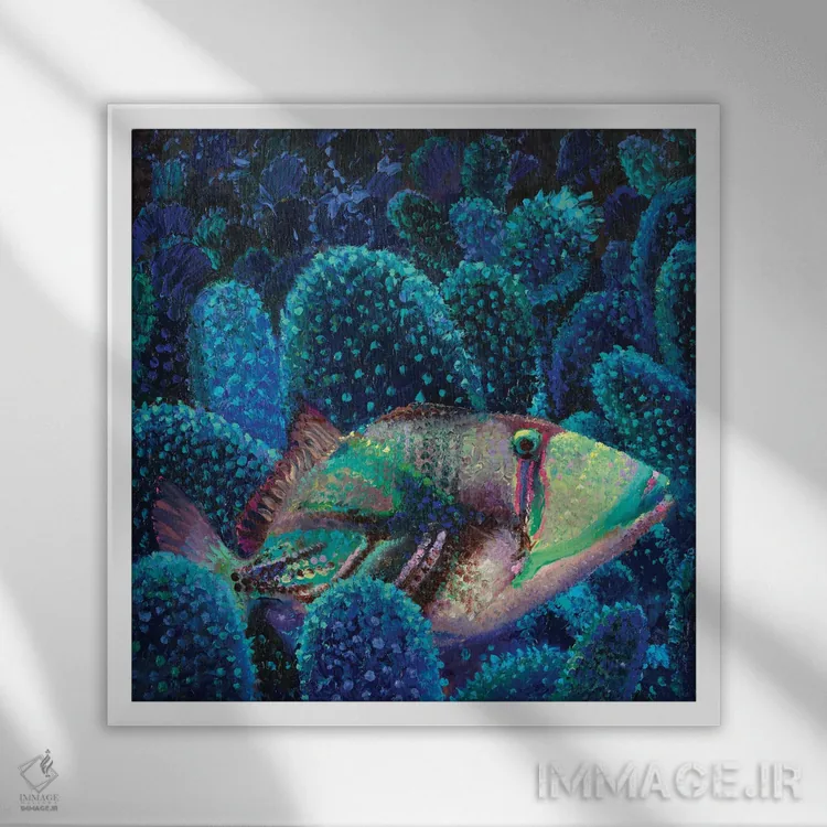 تابلو ماشه را بکش اثر آیریس اسکات - نمای قابدار سفید