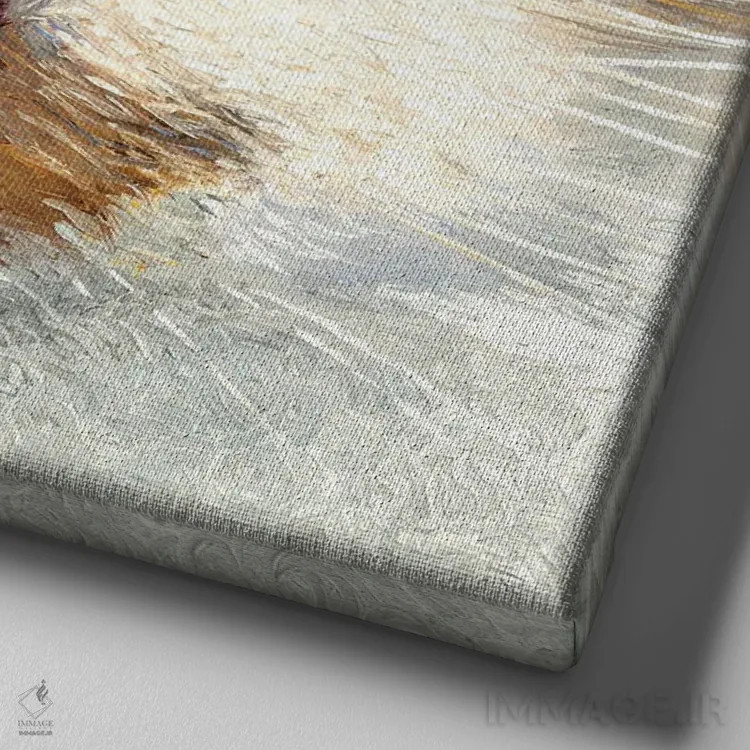 تابلو مایکوس (ارجاع به قارچها یا نام خاص) اثر آیریس اسکات - نمای نزدیک بافت بوم