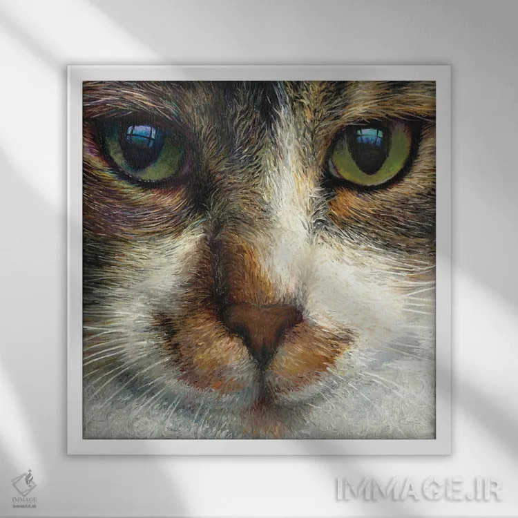 تابلو مایکوس (ارجاع به قارچها یا نام خاص) اثر آیریس اسکات - نمای قابدار سفید