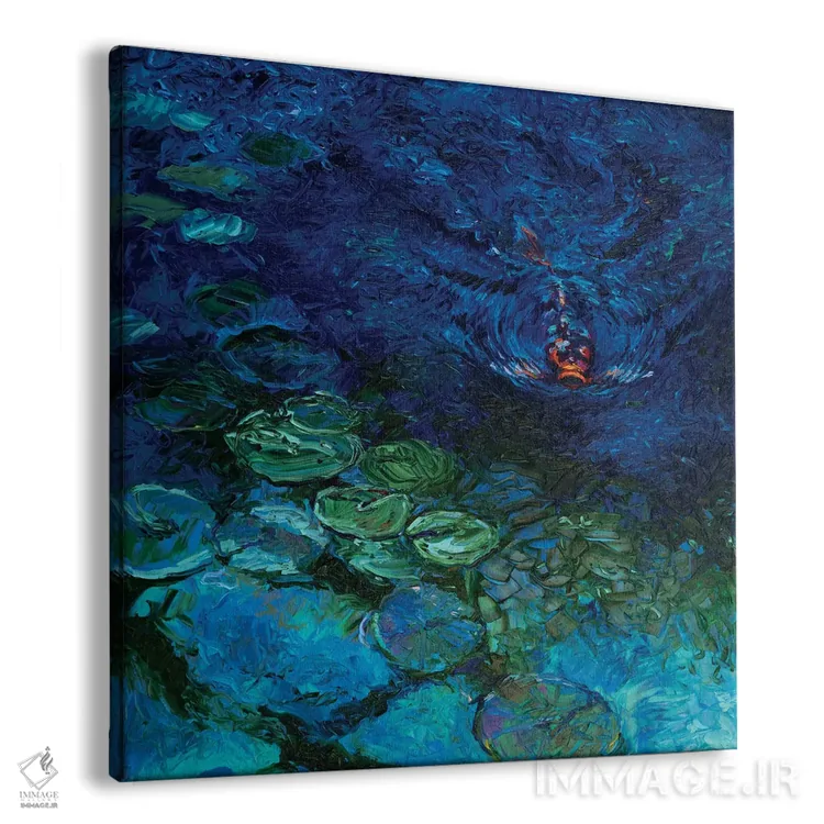 تابلو کوی تنها (کوی: ماهی زینتی) اثر آیریس اسکات - نمای پرسپکتیو محصول