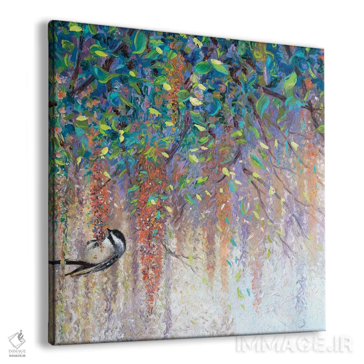 تابلو چیکادی (نوعی پرنده) اثر آیریس اسکات - نمای پرسپکتیو محصول