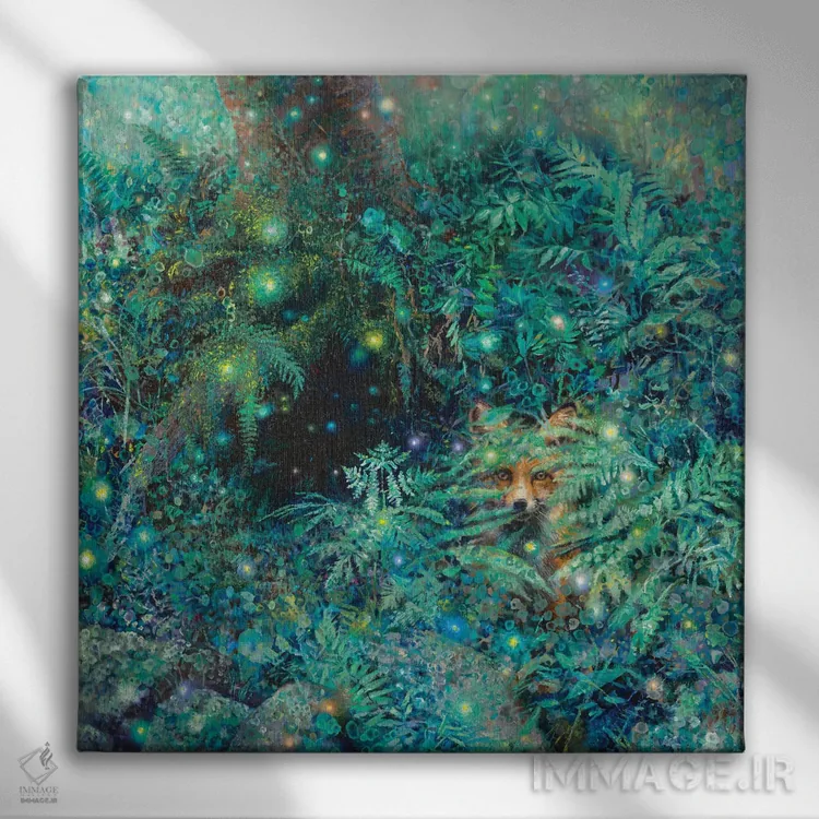 تابلو پورتاله (دروازه، از ایتالیایی/اسپانیایی) اثر آیریس اسکات - نمای روبهرو روی دیوار