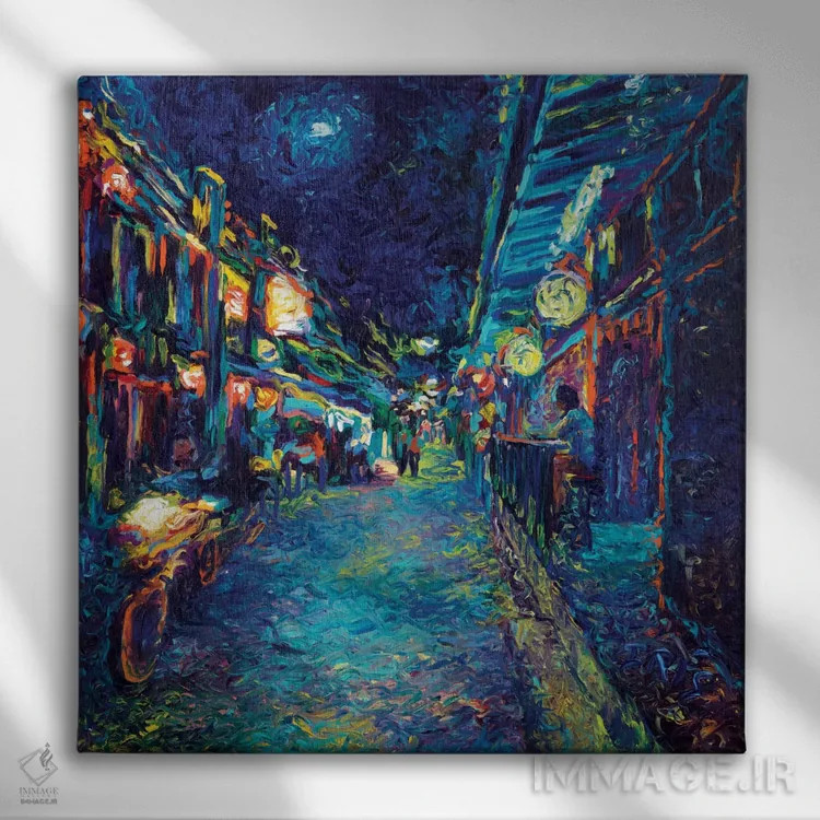 تابلو تمساح تای(لان) من اثر آیریس اسکات - نمای روبهرو روی دیوار