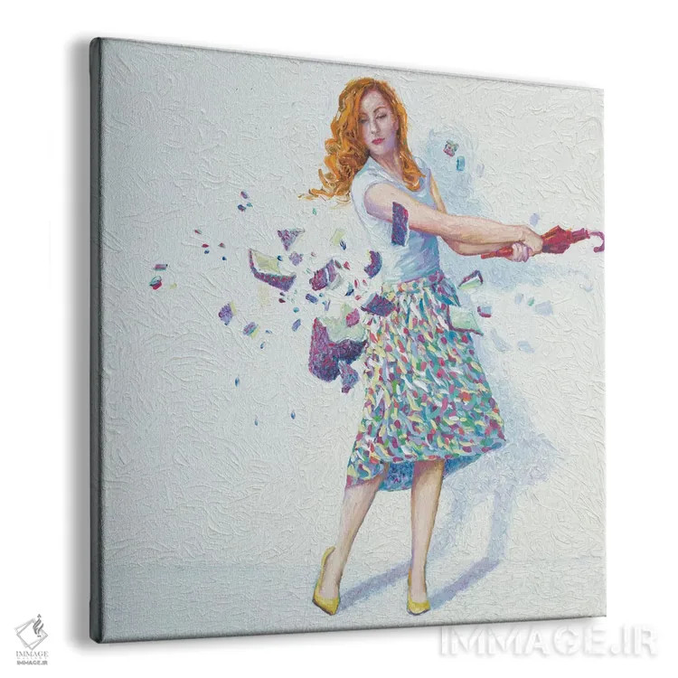 تابلو شکستهشده اثر آیریس اسکات - نمای پرسپکتیو محصول