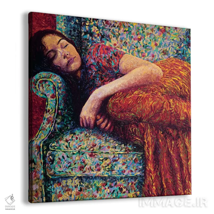 تابلو لی خوابآلود اثر آیریس اسکات - نمای پرسپکتیو محصول