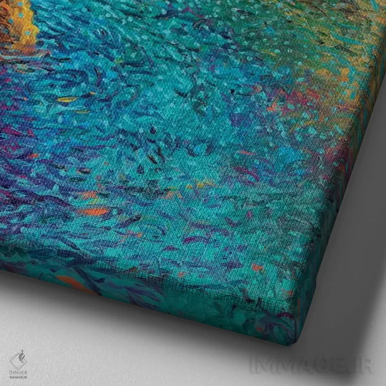 تابلو رهایی از غم و اندوه اثر آیریس اسکات - نمای نزدیک بافت بوم