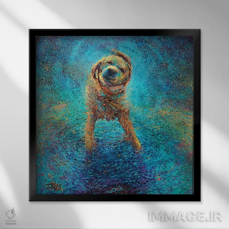 تابلو رهایی از غم و اندوه اثر آیریس اسکات - نمای قابدار مشکی