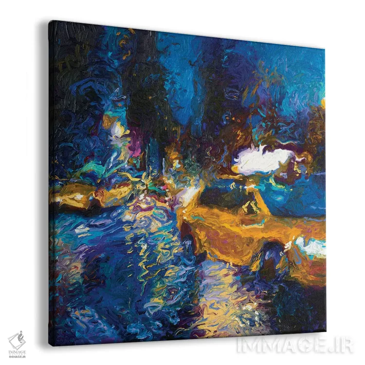 تابلو تاکسی شیشهای شیرین اثر آیریس اسکات - نمای پرسپکتیو محصول