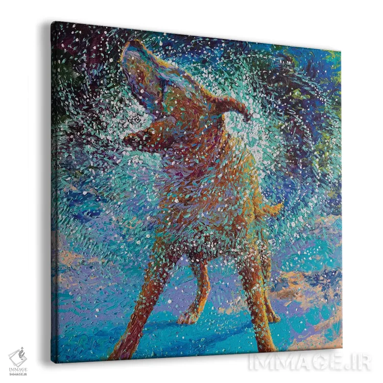 تابلو شنا در یخ اثر آیریس اسکات - نمای پرسپکتیو محصول