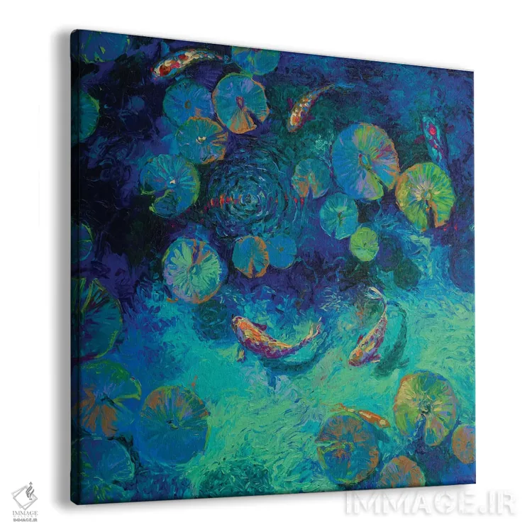 تابلو آبی تایوانی اثر آیریس اسکات - نمای پرسپکتیو محصول