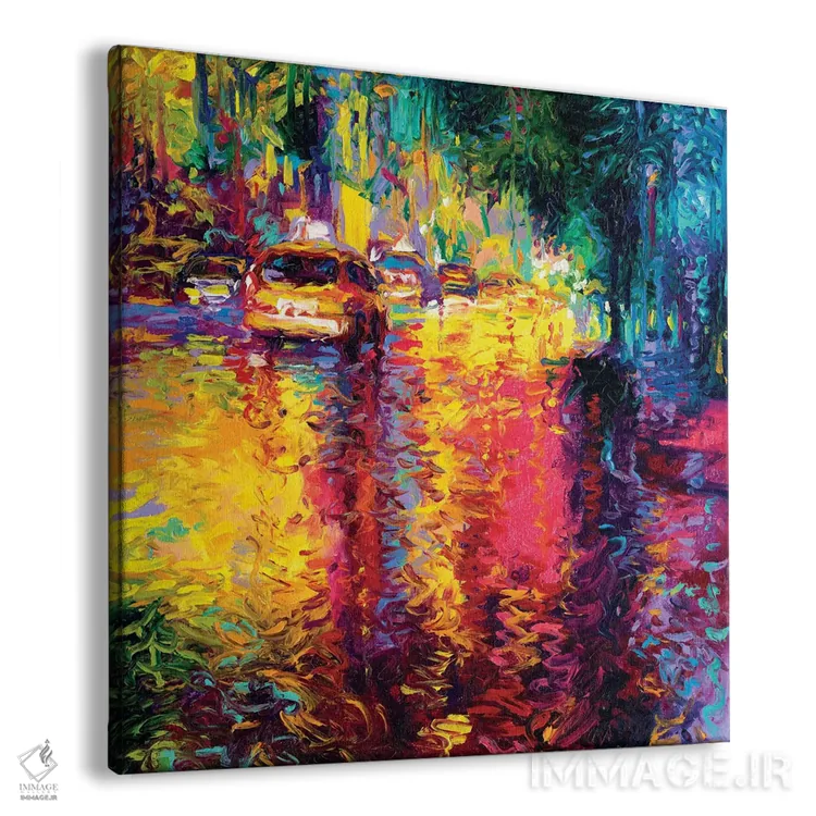 تابلو جنگل تاکسیها اثر آیریس اسکات - نمای پرسپکتیو محصول