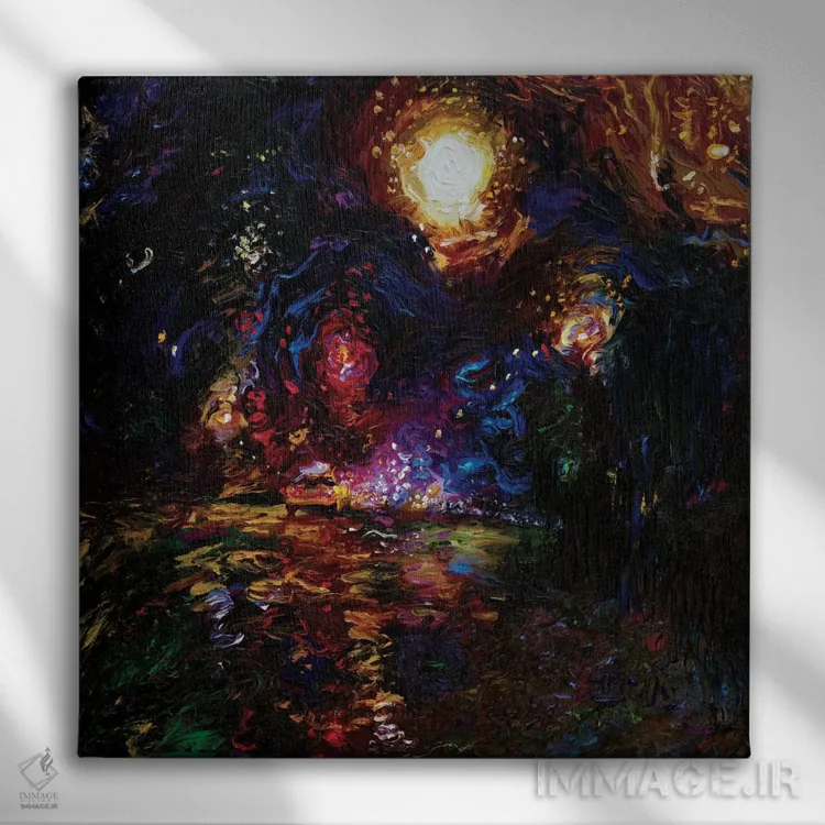 تابلو هوای تاکسی اثر آیریس اسکات - نمای روبهرو روی دیوار