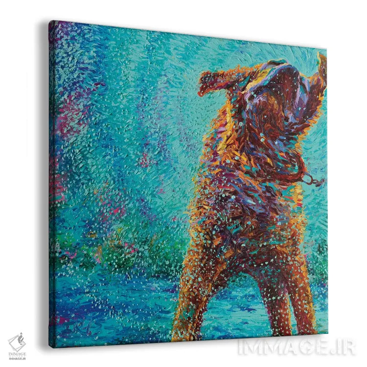 تابلو غمهای مظلومانه اثر آیریس اسکات - نمای پرسپکتیو محصول