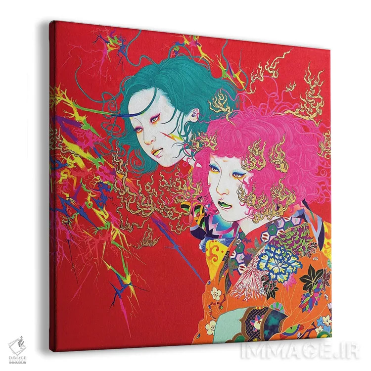 تابلو شعله و برق اثر ایتو چیئکو - نمای پرسپکتیو محصول