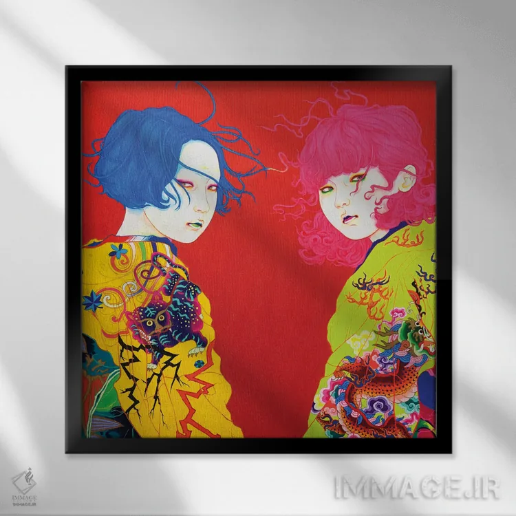 تابلو نگاه به گذشته اثر ایتو چیئکو - نمای قابدار مشکی