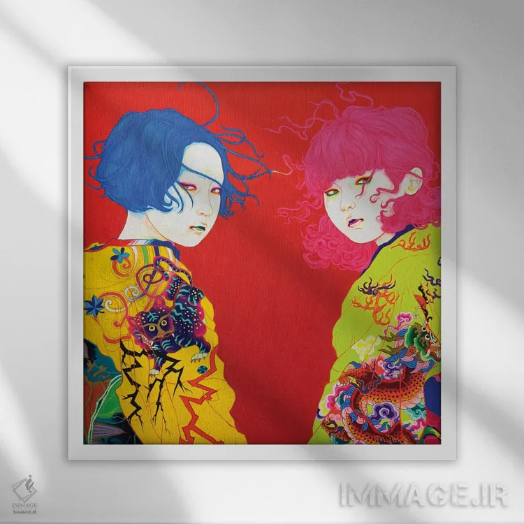 تابلو نگاه به گذشته اثر ایتو چیئکو - نمای قابدار سفید