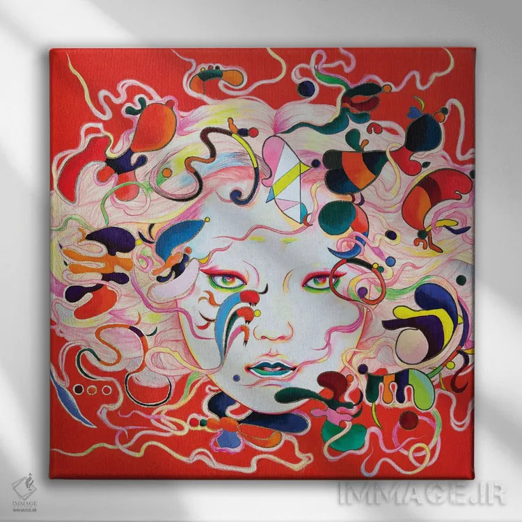 تابلو به یاد آوردن اثر ایتو چیئکو - نمای روبهرو روی دیوار