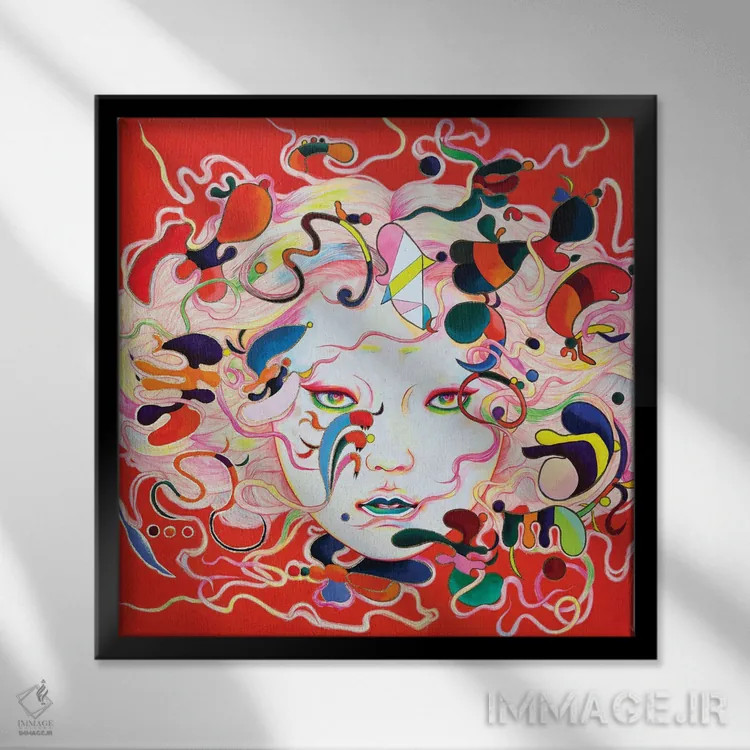 تابلو به یاد آوردن اثر ایتو چیئکو - نمای قابدار مشکی