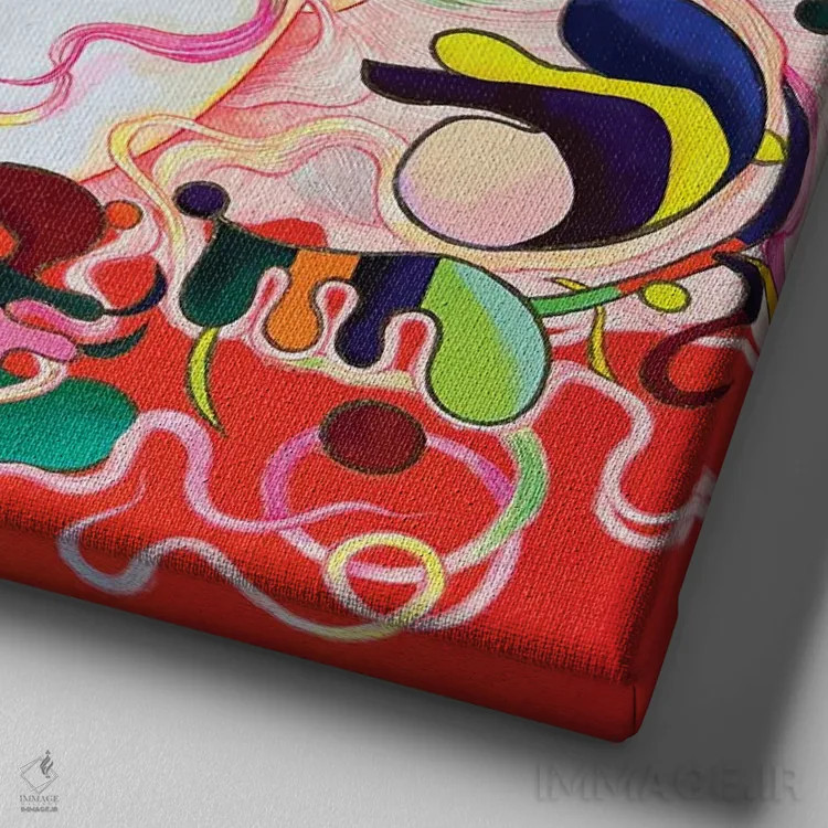 تابلو به یاد آوردن اثر ایتو چیئکو - نمای نزدیک بافت بوم