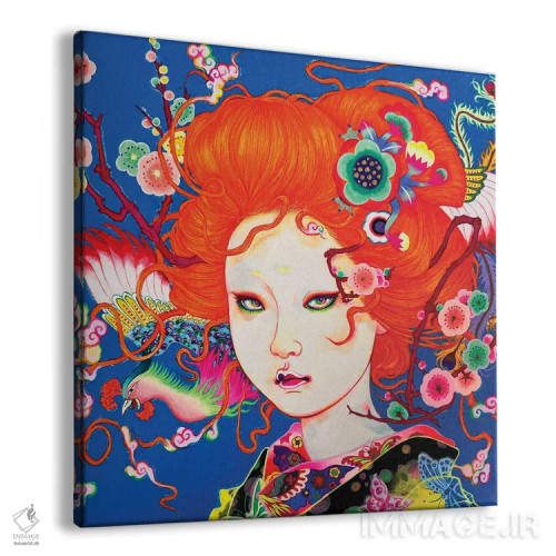 تابلو آلوچه و ققنوس اثر ایتو چیئکو - نمای پرسپکتیو محصول