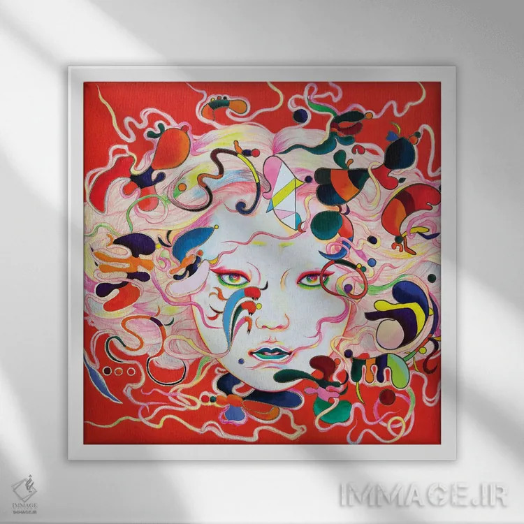 تابلو به یاد آوردن اثر ایتو چیئکو - نمای قابدار سفید